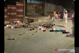 Motor terlibat adu banteng akibatkan satu pengendara tewas ditempat