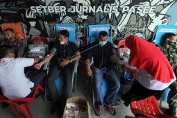 Donor darah wartawan peduli
