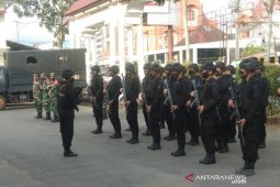 3 pleton Polri dibantu TNI siap amankan  pergantian tahun di Tapsel