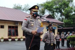 112 personel Polres Langkat naik pangkat