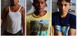 Sedang asik nyabu, tiga warga Sei Lepan ditangkap Polsek Brandan