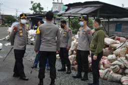 Markas Polsek Terentang di Kubu Raya terbakar