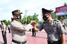 70 polisi di Aceh Timur naik pangkat setingkat tinggi