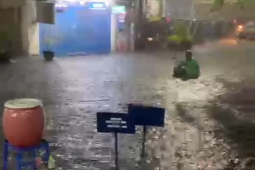 Sejumlah daerah di  Kota Kediri terendam banjir