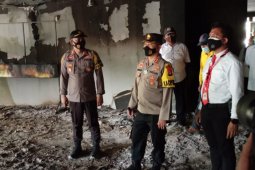 Polisi selidiki penyebab kebakaran di kantor Bupati