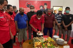 Peringatan HUT ke-48 PDI Perjuangan di Surabaya digelar secara sederhana