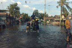 Ratusan rumah warga di tiga kecamatan Tanah Laut terendam banjir
