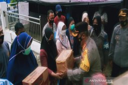 Polresta Banjarmasin berikan layanan kesehatan di Posko Tanggap Darurat Banjir