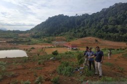 Wisata Alam Lembah Bukit Semugang di batas RI-Malaysia sedang dibangun