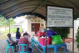 Rukan Bhabinkamtibmas menjadi tempat pengungsian korban banjir di Kalsel