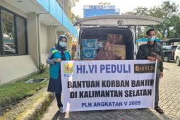 Pln bantu korban banjir melalui dapur umum forhati Banjarbaru