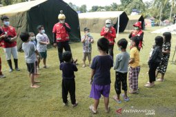 Relawan PMI hibur anak-anak penyintas gempa Sulbar (video)