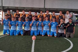 Laga futsal antarmedia. RRI taklukkan Rakyat Aceh
