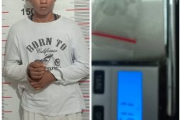 Polsek Secanggang Langkat tangkap  Een, ditemukan sabu-sabu dari celana dalam