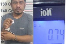 Polsek Besitang tangkap pemilik 0,74 gram sabu-sabu
