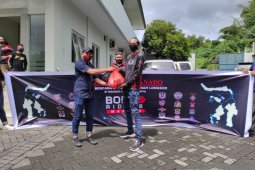 27 Klub Motor Bold Riders di Manado Bantu Korban Bencana