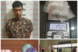 Polsek Pangkalan Susu tangkap pengedar besar sabu-sabu