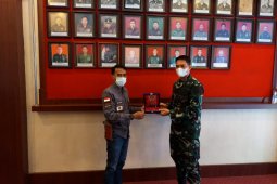 Ketemu Dandim 0208 AS, PWI Asahan paparkan program