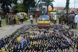 Pemusnahan Miras di Pamekasan
