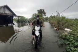 Gubernur Kalsel terobos banjir bantu warga di pelosok desa