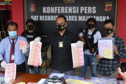 Polres Majalengka bekuk satu pengedar uang palsu rupiah-asing, juga kejar dua buronan