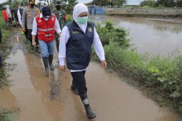Tinjau banjir Jombang, Gubernur ajak masyarakat tidak buang sampah ke sungai