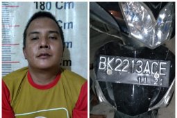 Polsek Tanjung Pura amankan  pencuri sepeda motor