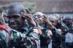 Seribu calon bintara asli Papua "digembleng"