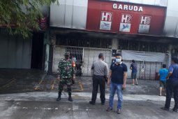 Showroom sepeda motor terbakar di Sibolga