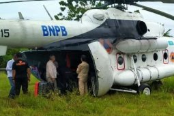 Sempat mendarat darurat, helikopter MI-8MTV-I kembali ke Doyo