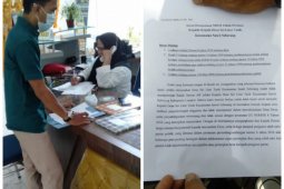 Ratusan warga Sei Litur Tasik Sawit Seberang nyatakan mosi tidak percaya kepada kepala desa
