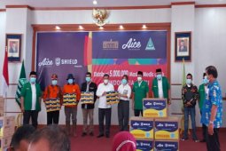 Aice berikan bantuan masker di Deliserdnag