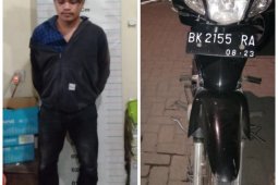 Satreskrim Polres Langkat tangkap pelaku curas handphone