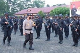 Iptu Robert C Purba pimpin 1 SKK Brimob Jambi bertolak ke Papua