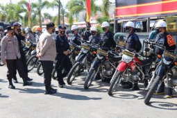 Polda Kalbar gelar kekuatan dan perlengkapan sebagai antisipasi Karhutla