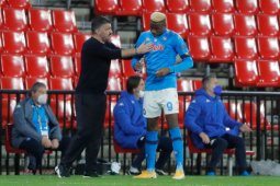 Napoli kontra Sassuolo berakhir 3-3 di Liga Italia