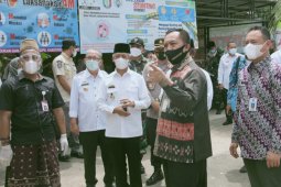 Dirjen Bina Pemdes Kemendagri tinjau pilkakon serentak Kabupaten Pringsewu 2021