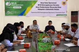 BP Jamsostek perluas manfaat program bagi aparatur Desa di Labuhanbatu Selatan