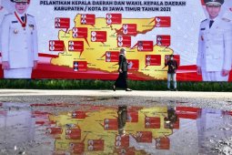 Berikut nama 17 kepala daerah di Jatim yang dilantik hari ini