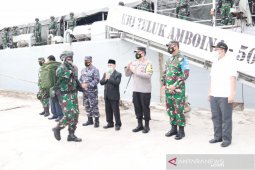 Kapolda NTB menghadiri upacara pelepasan Satgas Pamtas RI-RDTL Yonif 742/SWY tahun 2021