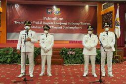 Bentangan karpet merah sambut  Bupati-Wabup Batanghari dan Tanjabbar 2021-2024