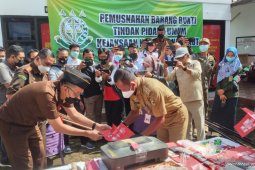 Kejari Tala musnahkan barang bukti tindak pidana kriminal