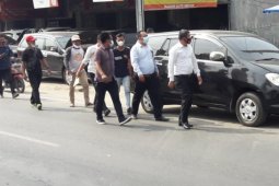 Penyidik Diskrimum Polda Sumut periksa lokasi penganiayaan aktivis mahasiswa