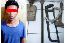 Polisi Padang gagalkan aksi pencurian kabel Telkom