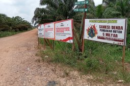 Polisi Muarojambi sosialisasikan sanksi denda Rp5 miliar bagi pembakar hutan