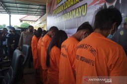 Polisi Indramayu tangkap 10 tersangka pencuri kendaraan bermotor