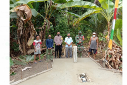 Satgas TMMD Kodim 1206/PSB bersama warga selesaikan pembuatan keran air bersih