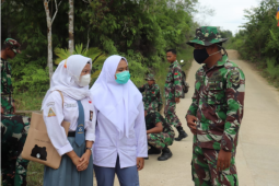 Harapan besar siswa SMAN 1 Pengkadan pada TMMD Kodim 1206/PSB