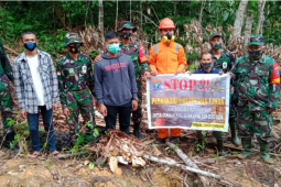 Satgas TMMD Kodim 1206/PSB terus sosialisasikan bahaya Karhutla