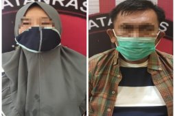 Pasutri ini diamankan di Polres Tapteng